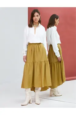 لوازم جانبی زنجیر دکمه دار پیراهن آستین بلند با جزئیات - یاری شاپ