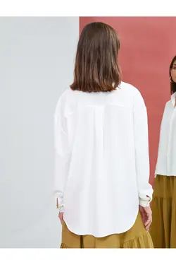 لوازم جانبی زنجیر دکمه دار پیراهن آستین بلند با جزئیات - یاری شاپ