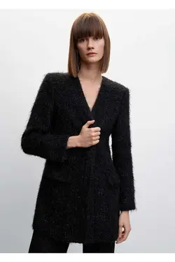 مانتو بافتنی ظاهر خز - یاری شاپ