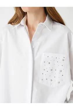 منگنه جیبی پیراهن سایز بزرگ چاپ شده - یاری شاپ