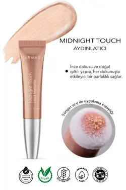 هایلایتر مایع نوک اسفنجی نرم Midnight Touch Time to Sparkle 12 میلی لیتر - یاری شاپ