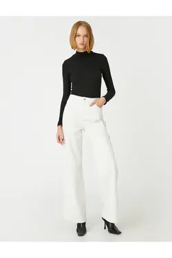 یقه ایستاده تی شرت آستین بلند - یاری شاپ