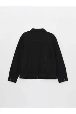 یقه پیراهن جین LCW کت جین زنانه آستین بلند ساده - یاری شاپ