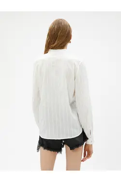 یقه قاضی مفصل دوزی پیراهن غیرمتعارف - یاری شاپ