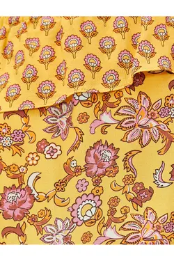 یقه مدونا با طرح قومی بریده بریده - یاری شاپ