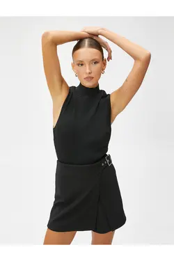 یقه یقه تاپ تانک بدون آستین آجدار - یاری شاپ