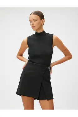 یقه یقه تاپ تانک بدون آستین آجدار - یاری شاپ