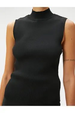 یقه یقه تاپ تانک بدون آستین آجدار - یاری شاپ