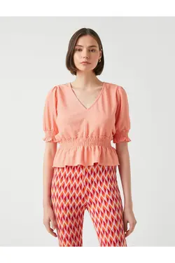 بلوز آستین بادکنکی جمع شده - یاری شاپ