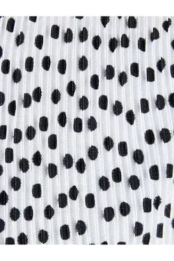 بلوز آستین بلند پلیسه دار یقه V-Raff جزئیات - یاری شاپ