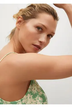 بلوز سبز گلدار زنانه - یاری شاپ