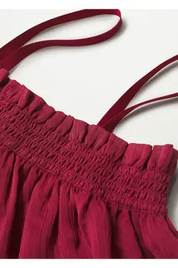 بلوز گشاد بند سورمه ای زنانه - یاری شاپ