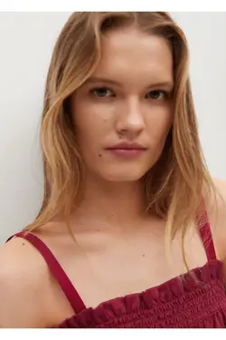 بلوز گشاد بند سورمه ای زنانه - یاری شاپ