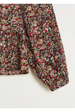 بلوز گلدار قرمز زنانه 77074413 - یاری شاپ