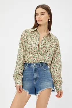 پیراهن Relax Fit زنانه با طرح اصلی 3SAK60225PW - یاری شاپ