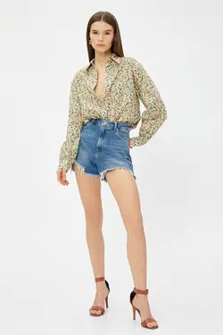 پیراهن Relax Fit زنانه با طرح اصلی 3SAK60225PW - یاری شاپ