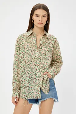 پیراهن Relax Fit زنانه با طرح اصلی 3SAK60225PW - یاری شاپ