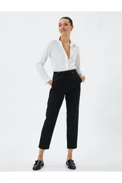 پیراهن آستین بلند دکمه دار یقه کلاسیک - یاری شاپ