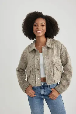 پیراهن آستین بلند فلانل فیت سایز بزرگ - یاری شاپ