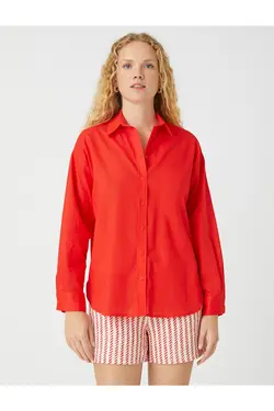 پیراهن آستین بلند کتانی ترکیبی - یاری شاپ