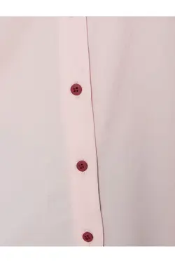 پیراهن آستین بلند کلاسیک دکمه دار با تناسب منظم - یاری شاپ