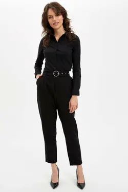 پیراهن آستین بلند مشکی زنانه I5278AZ.20SP.BK27 - یاری شاپ