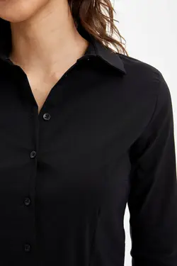 پیراهن آستین بلند مشکی زنانه I5278AZ.20SP.BK27 - یاری شاپ