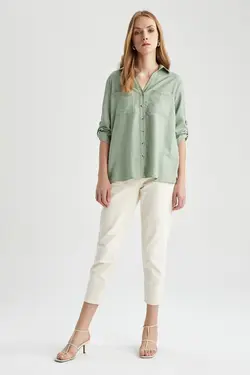 پیراهن آستین بلند منظم - یاری شاپ