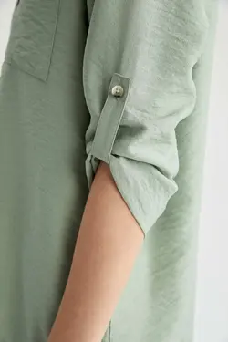 پیراهن آستین بلند منظم - یاری شاپ