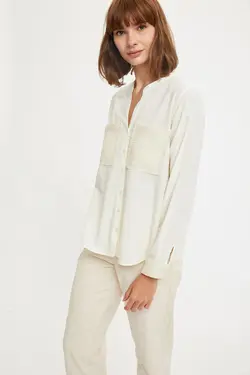 پیراهن آستین بلند یقه V زنانه S5414AZ20AU - یاری شاپ