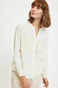 پیراهن آستین بلند یقه V زنانه S5414AZ20AU - یاری شاپ