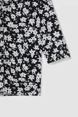 پیراهن آستین بلند یقه خدمه فیت منظم - یاری شاپ