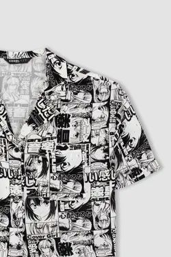 پیراهن آستین کوتاه با یقه پیژامه با سایز مناسب - یاری شاپ