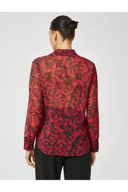 پیراهن ابریشمی آستین بلند دکمه دار - یاری شاپ