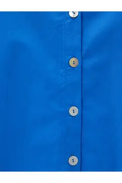 پیراهن بدون آستین دکمه دار نخی - یاری شاپ