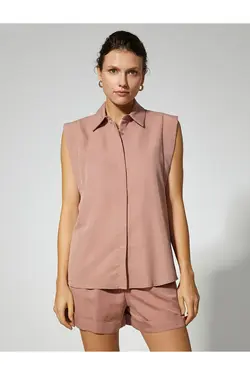 پیراهن بدون آستین دکمه دار - یاری شاپ