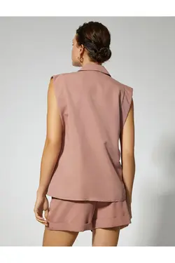 پیراهن بدون آستین دکمه دار - یاری شاپ