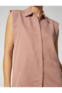 پیراهن بدون آستین دکمه دار - یاری شاپ