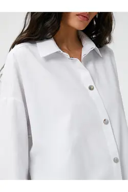 پیراهن بزرگ با بست های آستین بلند - یاری شاپ