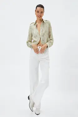 پیراهن زنانه طرح سبز - یاری شاپ