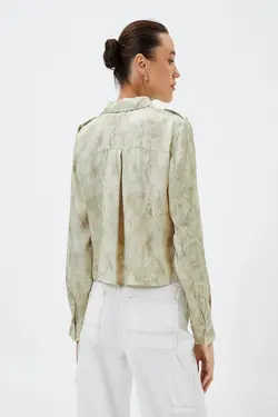 پیراهن زنانه طرح سبز - یاری شاپ