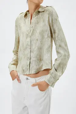 پیراهن زنانه طرح سبز - یاری شاپ