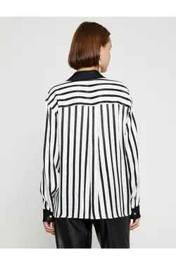 پیراهن ساتن با جزئیات جیب - یاری شاپ