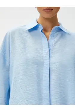 پیراهن سایز بزرگ با جزئیات پشت آستین بلند - یاری شاپ