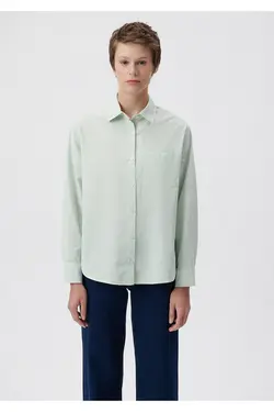 پیراهن سبز گشاد / Loose Fit 1210649-71455 - یاری شاپ