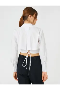 پیراهن کراپ با جزئیات کرست - یاری شاپ