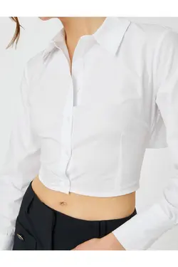 پیراهن کراپ با جزئیات کرست - یاری شاپ