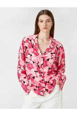 پیراهن گلدار Relax Fit آستین بلند - یاری شاپ