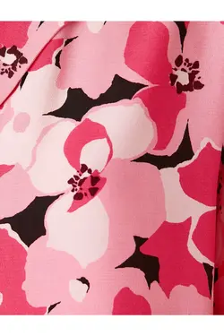 پیراهن گلدار Relax Fit آستین بلند - یاری شاپ