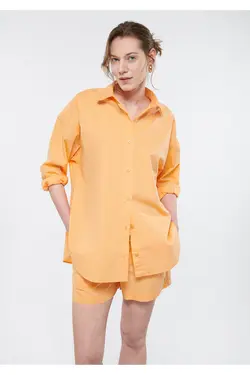 پیراهن نارنجی سایز بزرگ / برش پهن 1210103-71234 - یاری شاپ